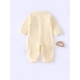 thumbnail image 2 of Cute Baby Onesies, White Newborn Long Sleeve Baby Bodysuit, 2 of 6