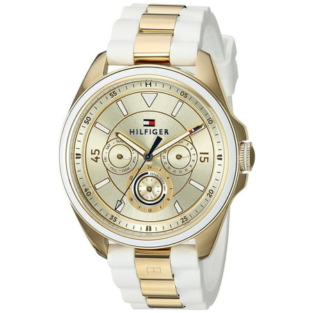 Tommy Hilfiger Gold-Tone And Silicone Ladies Watch 1781772