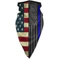 thumbnail image 5 of Neck Gaiter Face Mask Covering Bandanas For Men Women America Thin Blue Line Flag Scarf Balaclava Cover Headbands, 5 of 7