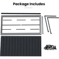 thumbnail image 4 of BACKYARD BEAUTIFUL Metal Awning 70" x 24", Front Door and Window Canopy with Powder-Coated Frame, Weather Resistant Sun and Rain Shelter for Patio, Entrance, Porch and Balcony, Brown, 4 of 9