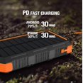 thumbnail image 3 of Banco de energía solar probado de 24.000 mAh con carga rápida, 3 of 7
