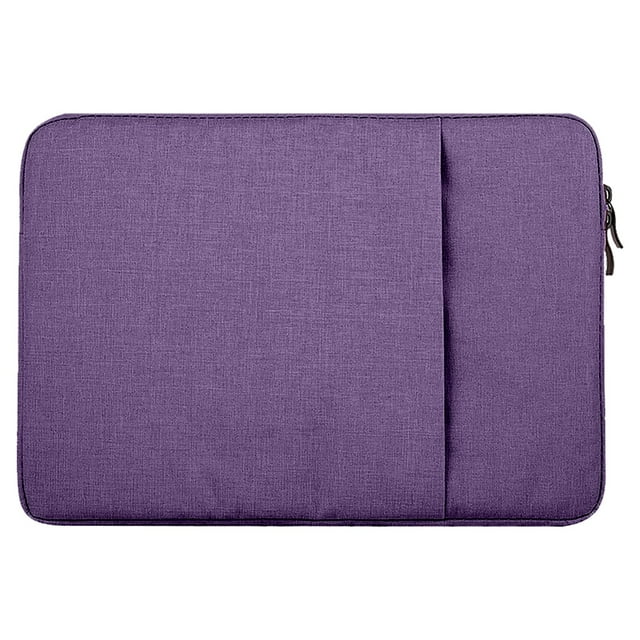 Soft Fabric Laptop Sleeve For 13 14 Inch Laptops Light Color With Black Zipper And Side Pocket Your Device In Style And Convenience