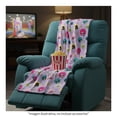 thumbnail image 4 of Cobertor Frazada Sanrio Friends 127 cm x 152 cm morado, 4 of 4