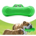thumbnail image 3 of Juguete de caimán verde para perros, flotante, para verano, para nadar en el agua, interactivo, limpiador de dientes, encuesta sobre suministros para perros, 3 of 4