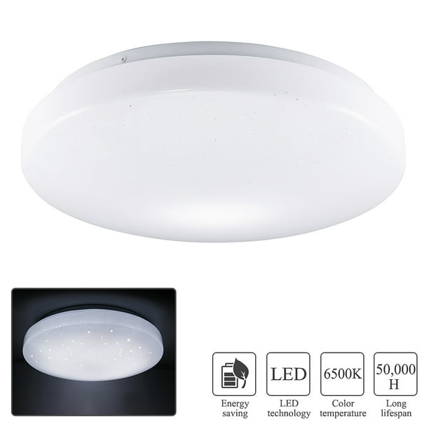 Luz De Techo Redonda Led De 18W Lámpara De Techo De Luz De Cielo Estrellado Para Sala De Estar Dormitorio Blanco Frío matsuzay HA012952-00