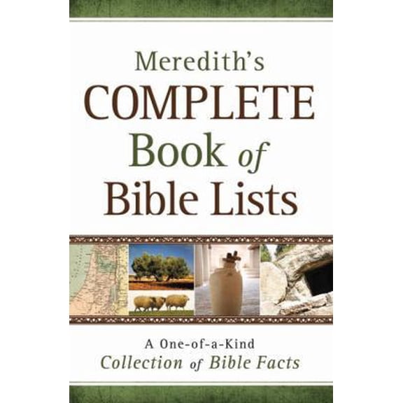 Pre-Owned Meredith's Complete Book of Bible Lists (Paperback) 0764203398 9780764203398
