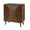 Brown-round Corner-3 Drawer, variant on FOROUTIA 3 Drawer Dresser for Bedroom,Morden Chest of Drawers Wood Storage Cabinet for Living Room