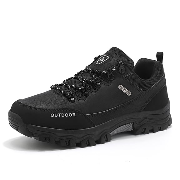 LASUDRAA Men's Low Top Waterproof Hiking Shoes Trekking Trails Outdoor Work Shoes