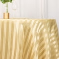 thumbnail image 3 of BalsaCircle 120 in Champagne Stripes Satin Round Tablecloth Wedding Party Linens Events Reception Decorations Supplies, 3 of 8