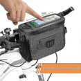 thumbnail image 3 of Bike Basket Front Bag, Waterproof Bike Basket Bag With Touchscreen Front Bike Bag And Detachable Shoulder Strap For All Cell Phones, 3 of 5