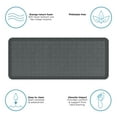 thumbnail image 3 of GelPro NewLife Designer Comfort Kitchen Floor Mat 20x48 Tweed Nickel Grey, 3 of 4