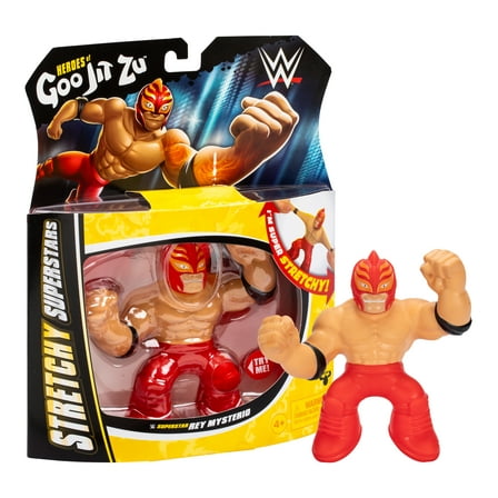 Heroes of Goo Jit Zu WWE Stretchy Superstars Rey Mysterio, Stretchy Action Figure, Ages 4 