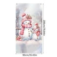 thumbnail image 3 of Rovga Christmas Backdrops Decoration For Door 90X200Cm Christmas Pink Snowman Door Frame Christmas Background Door Frame Christmas Party Curtain Background Cloth Porch Decoration, 3 of 6