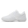 thumbnail image 5 of GlideMoves White Cheer Shoes Girls Jump Tumbling Women Exercise Aerobic Fitness Dance Training Youth School Student Team Athletic Competition SG01 Women 9.5, 5 of 7