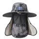 thumbnail image 1 of Sombrero solar de ventilador solar al aire libre, tapa de pesca de protección solar de borde anchos impermeables con colgajo de tapa del cuello de la Gris oscuro, 1 of 8