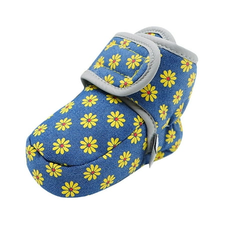 

Baby Shoes Toddler Boots Soft Bottom Shoes Plus Velvet Thick Non-Slip Large Cotton Shoes