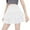 White, variant on Mini Two Layer Ruffle Tiered Skirt for Women Elastic High Waist Y2k Cute A Line Skirt