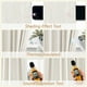 thumbnail image 5 of Cortinas opacas de lino color crema Guken de 107 x 244 cm para sala de estar, 5 of 7