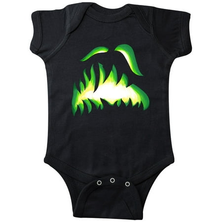 

Inktastic Melting Away Pumpkin Face in Lime Green Glow Gift Baby Boy or Baby Girl Bodysuit
