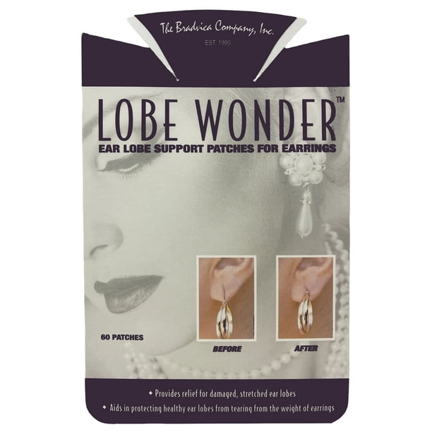 Lobe Miracle Ear Lobe Support Patches, 60 Count : : Health,  Household & Personal Care