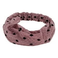 thumbnail image 5 of Unique Bargains 1 Pc Headband Argyle Lace Wide Hairband for Women Pink, 5 of 5