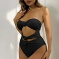 thumbnail image 4 of Wycnly Womens Swimsuits Monokini Swimsuit for Women Monokini Swimsuit One Piece Swimsuit Summer Fashion off Shoulder Hollow out Tummy Control Swimwear Tankini, 4 of 7