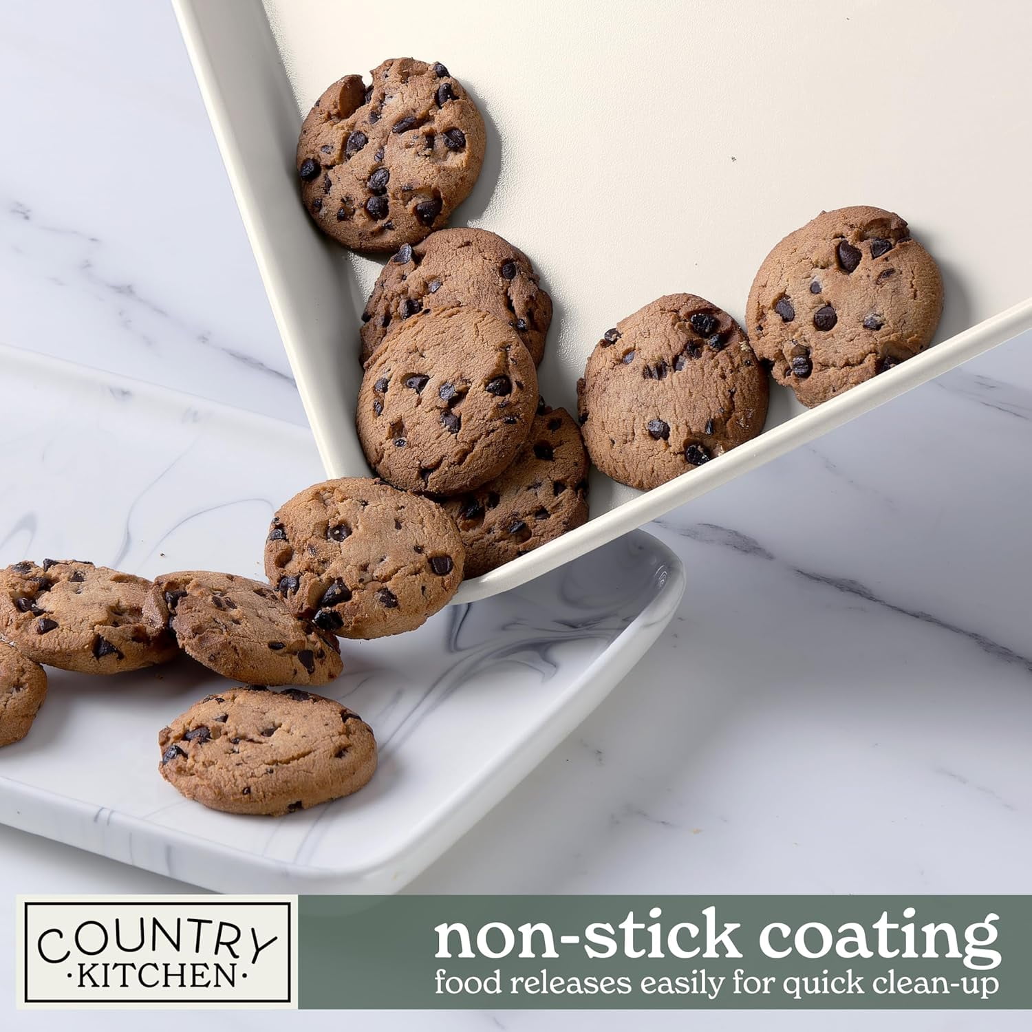 COOK WITH COLOR Nonstick Stackable Bakeware Set, 13-Pc Baking Set with Baking Sheets & Pans, Sage