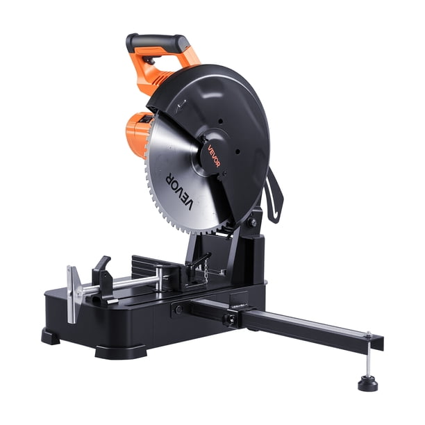 VEVOR Sierra de corte, hoja de corte en frío de acero inoxidable de 14 pulgadas, potente motor sin escobillas de 3500 W, velocidad ajustable de 750-1200 r/min, sierra de corte de metal