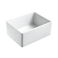 thumbnail image 2 of Olde London Farmhouse Fireclay 24" Kitchen Sink with Grid and Strainer in White, 2 of 7