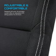 Playseat® Evolution ActiFit Lightweight Carbon Quality Steel Racing Simulator Cockpit, Black