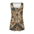 thumbnail image 4 of Gamivast Cute Tank Tops for Women Plus Size Floral Graphic Crew Neck Tunic Blouses Casual Sleeveless Loose Fit Shirts Summer Trendy Vacation Tops, 4 of 6