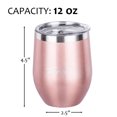 thumbnail image 5 of Tirrinia Insulated Wine Tumbler, Rose Gold, 5 of 7
