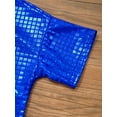 thumbnail image 6 of vastwit Kids Girls Boys Sequin Hip Hop Jazz Disco Dance Shirt Athletic T-Shirt Tops Children's Tees Blue 130, 6 of 7