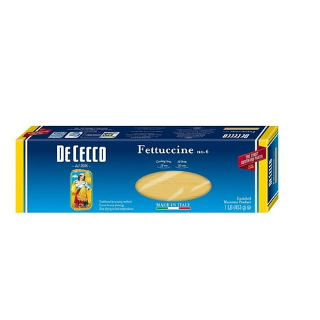 20 PACKS : De Cecco Pasta, Fettuccine, 16 Ounce (Best Way To Store Pasta)