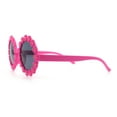 thumbnail image 6 of Girls Kids Daisy Flower Rim Round Circle Plastic Cute Lolita Sunglasses Pink, 6 of 8