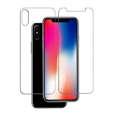 Front Rear Tempered Glass Protective Film Cover for iPhone 7 8 Plus X XR XS Max