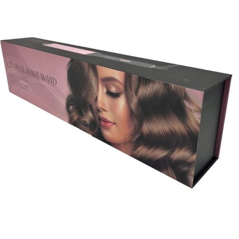 Savvy Oval Wave Wand in Black and Silver Gun Metal Savvy 1.25 main image 4