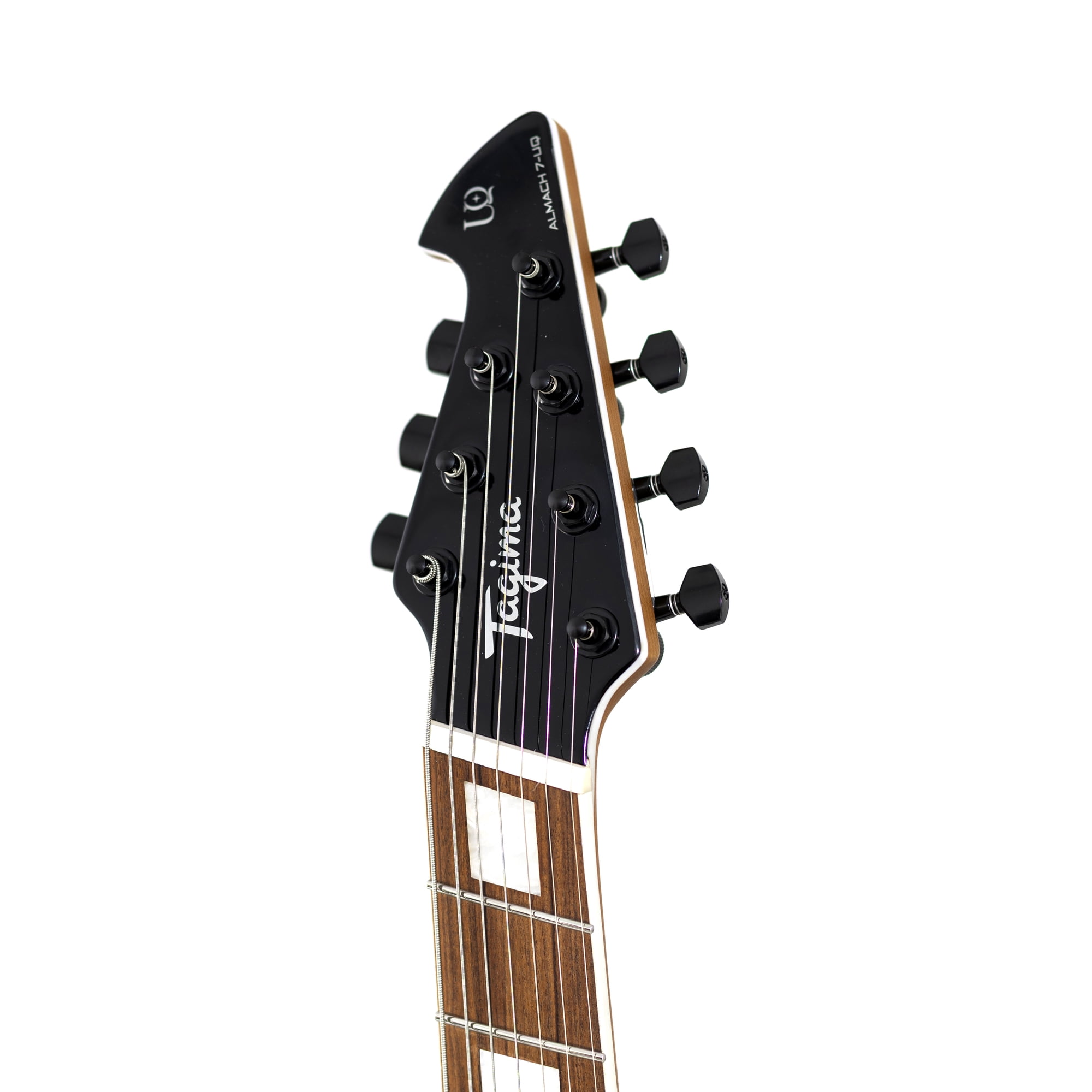 Tagima ALMACH 7 UQ TFR-DF Gloss Red Finish 7-String Electric Guitar – Okoume Body, Roasted Maple Neck, Rosewood Fretboard