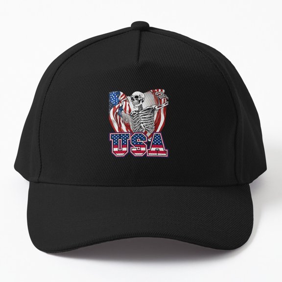American Flag July Fourth Baseball Cap, Independence Day Celebration Design, Classic Gift Hat
