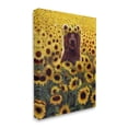 thumbnail image 3 of Happy Bear Sunflower Field Animals & Insects Painting Gallery Wrapped Canvas Print Wall Art, 3 of 7