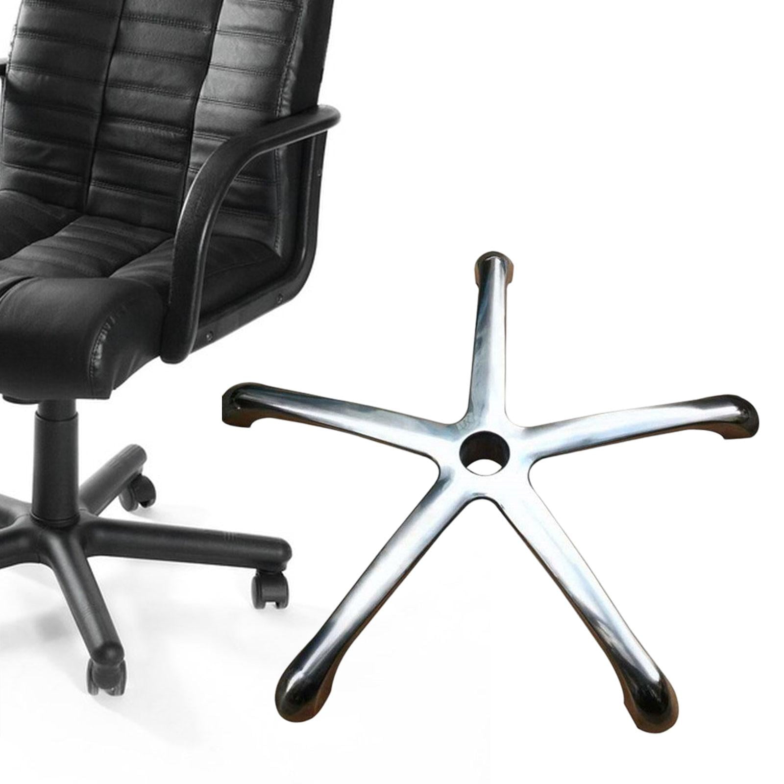 Office Chair Base Reinforced Metal Leg Chair Bottom Part Heavy Duty Replacement Swivel Chair Base for Meeting Room Chair Office Chair
