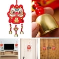 thumbnail image 3 of Chinese New Year Decor Car Ornament Dragon Lion Embroidery Fish Sachet Pendant Wind Chimes Hanging Decorations Lucky Bag DRAGON KING, 3 of 7
