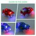 thumbnail image 4 of MesaSe 4Pcs Kids Toy Car with 5 LED Light Glow in The Dark Racing Car Toy Battery Powered Light Up Car Model Toy Compatible with Most Tracks for Toddlers Aged 3+, 4 of 10