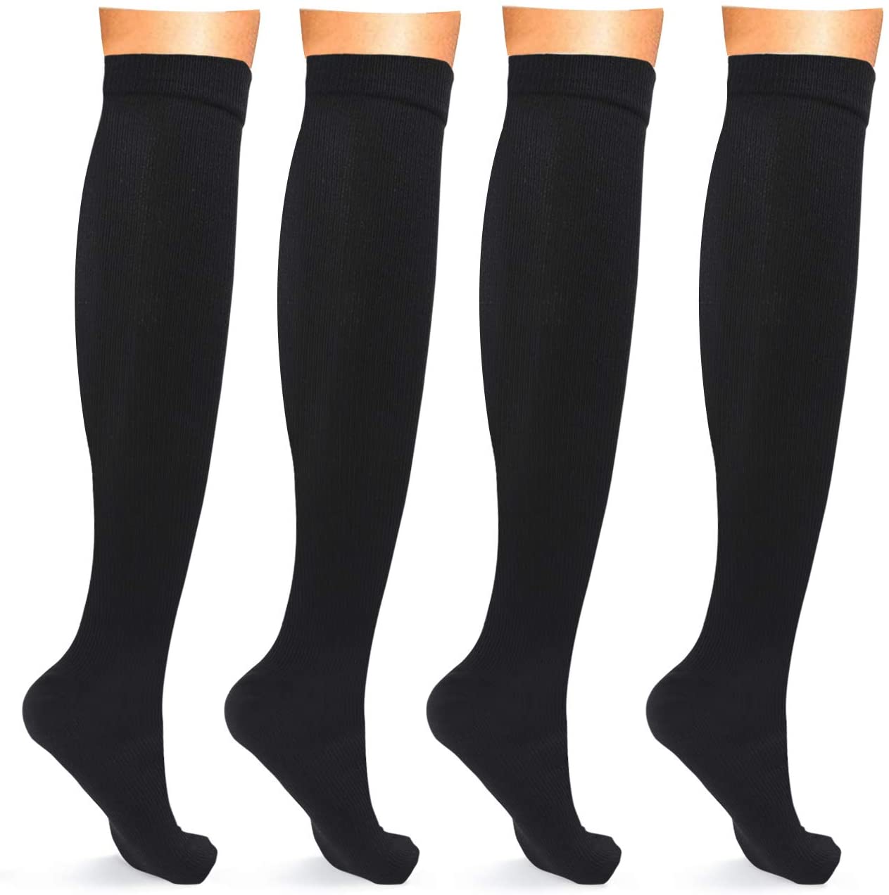 Copper Compression Socks Anti Fatigue Knee High Socks for Men Women
