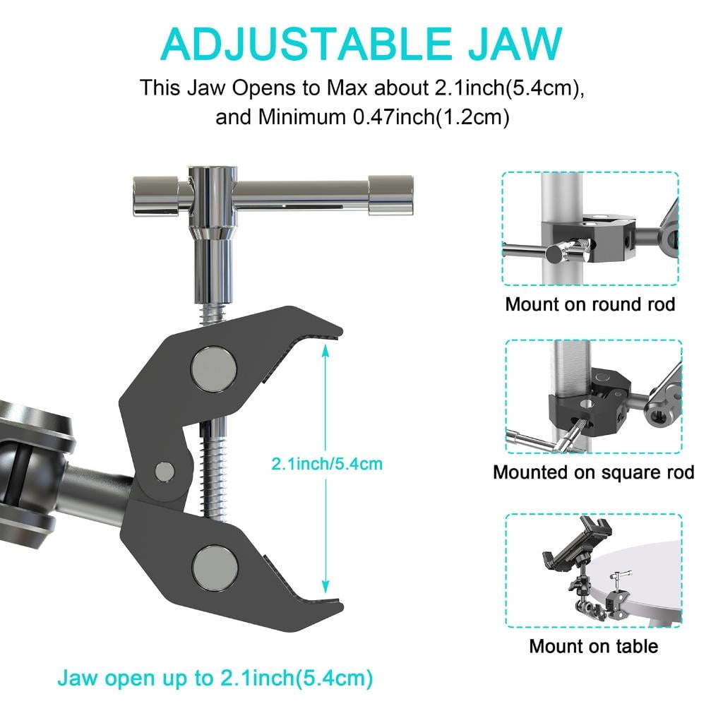 Tablet Holder for Bed Adjustable Tablet Phone Bed Stand Mount 360 Degree