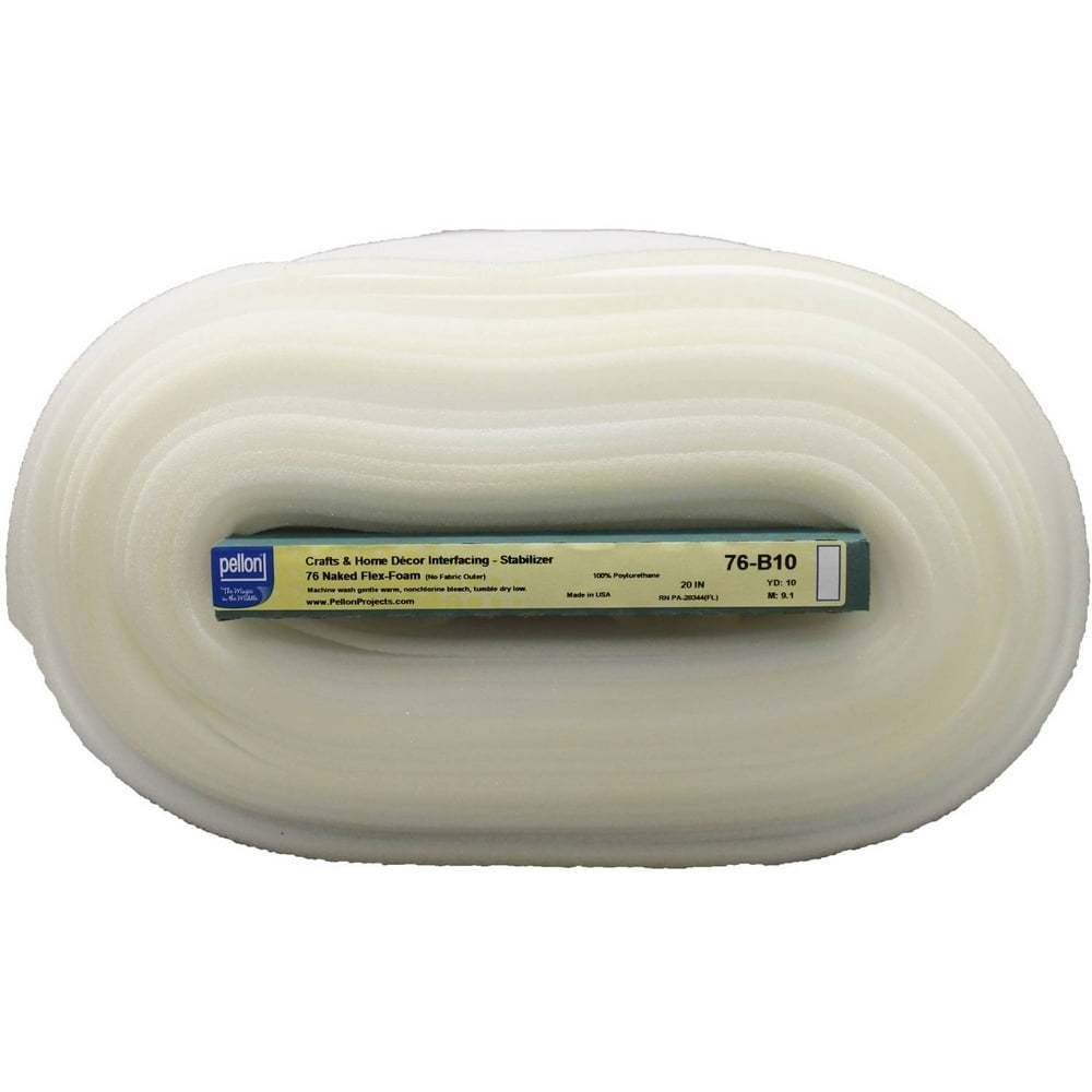 Pellon 76 Naked FlexFoam Craft Fabric Stabilizer offWhite 20" x 10