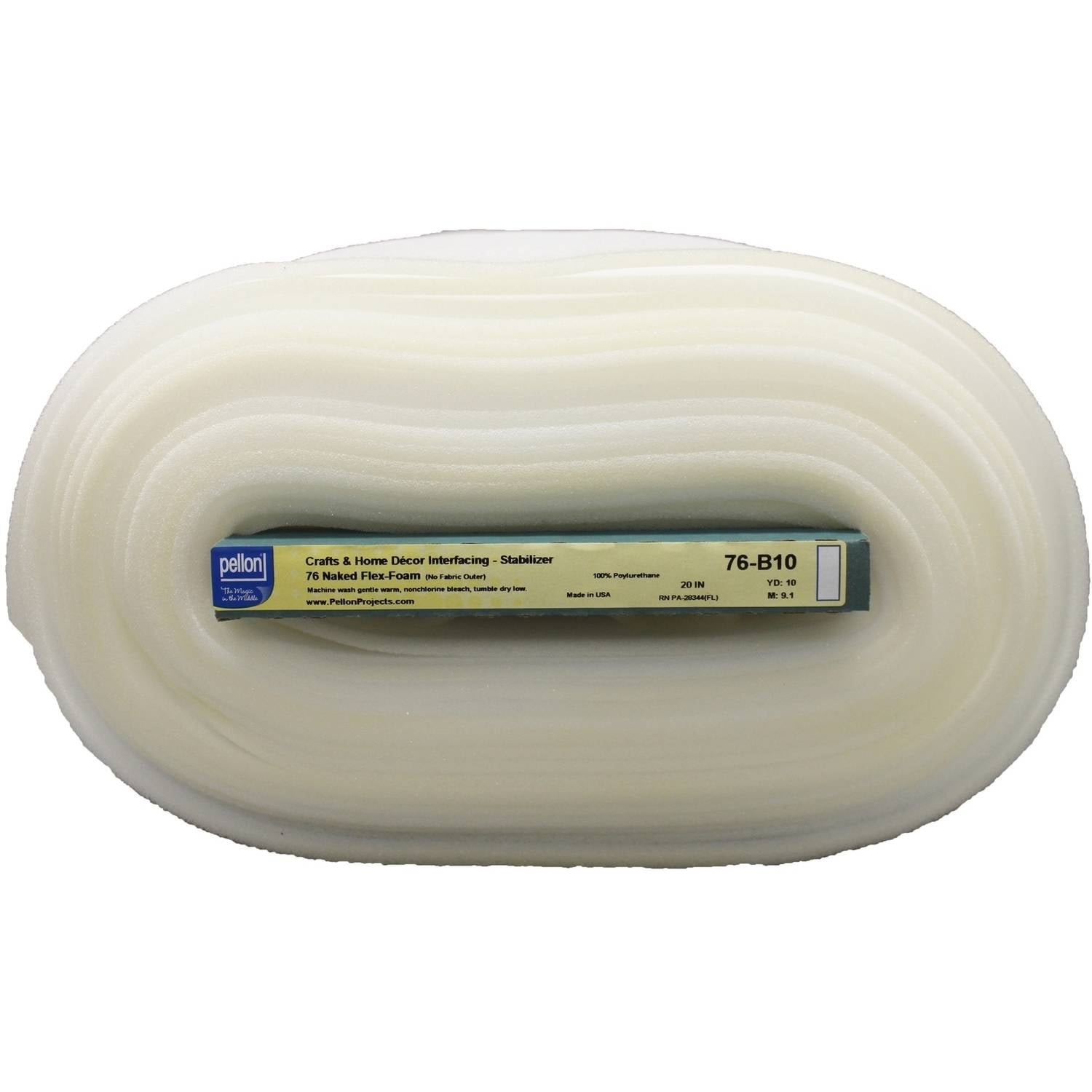 Pellon 76 Naked Flex-Foam Craft Fabric Stabilizer off-White 20" x 10 Yards by the Bolt 1