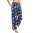 thumbnail image 6 of Salouo Winter old man Playtime Print Women's Pajama Pants Casual Loose Sweatpants PJs Flowy Pants Drawstring Palazzo for Women Wide Leg Pants Lounge Pajama -Medium, 6 of 8