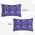 thumbnail image 4 of Fotbe Blue Skull Rose Pillow Cases - Envelope Closure - Luxury, Extra Soft, Cooling Pillow Covers - Wrinkle, Fade, Stain Resistant-16"x24", 4 of 8