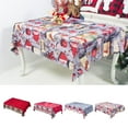 thumbnail image 3 of Decorative Christmas Tablecloths Cartoon Xmas Home Party Decorations Festival christmas tablecloth; Table Cover, 3 of 8